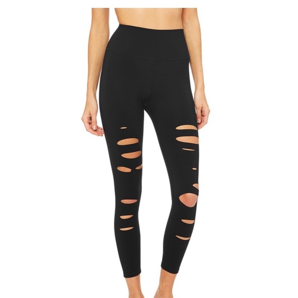 7/8 High-Waist ripped warrior leggings - Picture 6 of 7